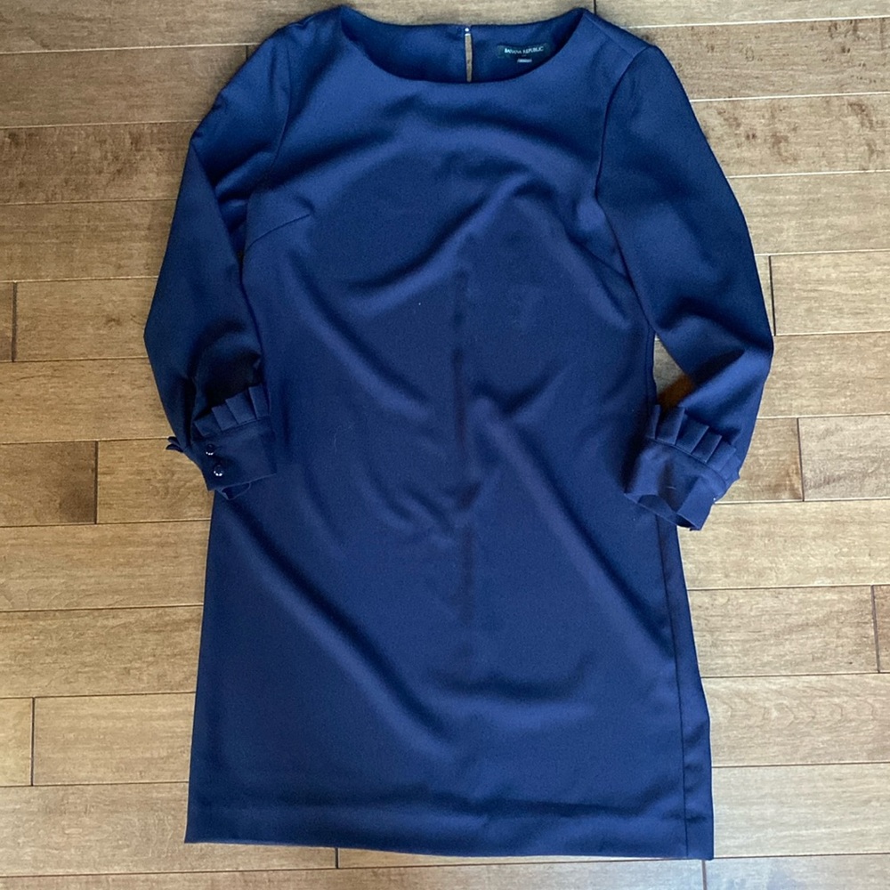 Banana Republic Shift Dress Navy Sz 0